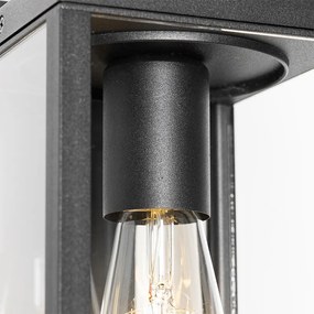 Industriële buiten wandlantaarn zwart IP44 - Charlois Industriele / Industrie / Industrial E27 IP44 Buitenverlichting