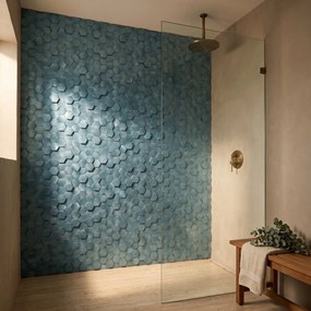 Zelfklevende Mozaïektegels Metaal | Hexagon Blauw | 28,8×29,2 cm | Keuken, Bad &amp; WC