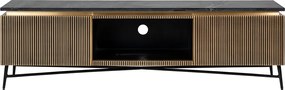 Richmond Interiors Ironville Tv-meubel Messing En Marmer - 170x40x50cm.