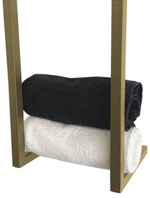 Mueller Gold handdoekrek industrieel 95x25x20cm geborsteld messing