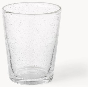 Mondgeblazen Bubble waterglazen met decoratieve luchtbellen, 4 stuks