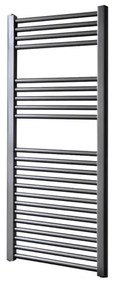 Sanicare recht designradiator 111.8x45cm - 596 watt - gunmetal (antraciet) HRA451118M