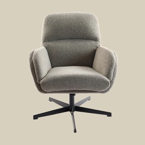Kleine Fauteuil Draaibaar Grijsbruin