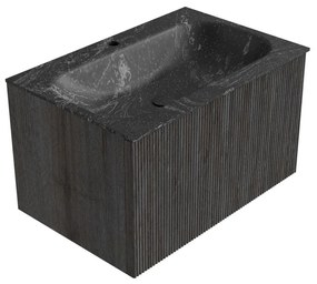 Mondiaz Kurve-dlux 70cm badmeubel shadow met 1 lade en wastafel big small midden 1 kraangat lava