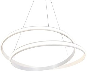 Moderne hanglamp wit 74 cm incl. LED dimbaar - Rowan