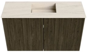 Mondiaz Joya DLux 70cm toiletmeubel shadow met wastafel faye midden 1 kraangat meli