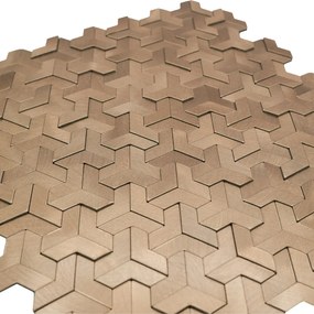 Zelfklevende Mozaïektegels Metaal | Trifold 3D Naturel | 30,3×28 cm | Keuken, Bad &amp; WC