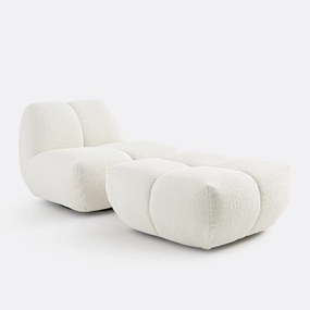Poef, dikke badstof, L83 cm, Nuria