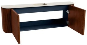 Mondiaz Joya DLux 125cm toiletmeubel ronding links/rechts ruby met wastafel faye midden zonder kraangat meli