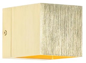 Moderne wandlamp goud met lichteffect - Transfer Modern G9 vierkant Binnenverlichting Lamp