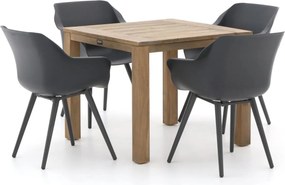 Diningset Hartman | 4 personen | Tuinset teakhout | 5-delig | Kees Smit Tuinmeubelen