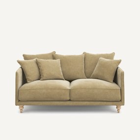 3-zits stonewashed fluwelen bank, Lazare