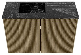 Mondiaz Joya DLux 60cm toiletmeubel dusk met wastafel faye links 1 kraangat lava