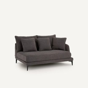 Halve bank van gevlochten polyester, 2-zit, MODERNISTE