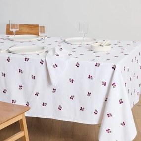 Geborduurd tafelkleed, katoen en linnen, ROSETTA