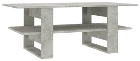 vidaXL Salontafel 110x55x42 cm bewerkt hout betongrijs