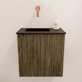 Mondiaz Joya 40cm toiletmeubel dusk met wastafel faye links zonder kraangat urban