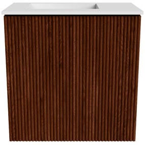 Mondiaz Joya 40cm toiletmeubel ruby met wastafel faye links zonder kraangat talc