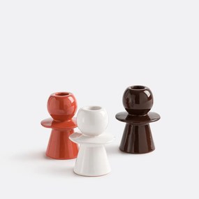 Keramische kandelaar H10 cm, Greta