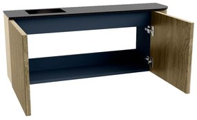 Mondiaz Joya 100cm toiletmeubel ronding rechts dusk met wastafel faye links zonder kraangat urban