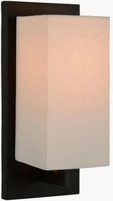 Wandlamp Tommaso met linnen lampenkap