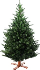 Kentucky kunstkerstboom - 183 cm - groen - Diameter 114 cm - 1.278 tips - houten voet