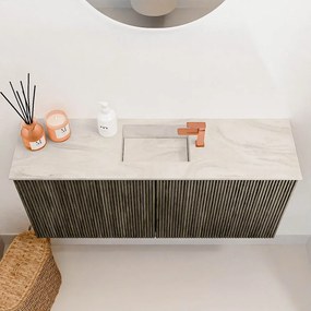 Mondiaz Joya DLux 90cm toiletmeubel shadow met wastafel faye midden 1 kraangat ostra