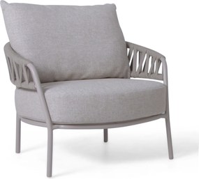 4 Seasons Outdoor Seasons Calma Living Chair LOFT With Cushions Aluminium/rope Taupe