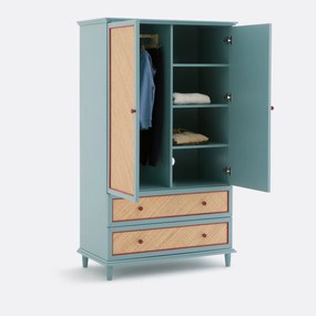 Kast 2 deuren van gevlochten rotan, SIDORE