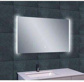 Wiesbaden Duo spiegel 100x60x3.5cm 5mm 12volt LED met lichtschakelaar en spatwaterdicht aluminium 38.4102
