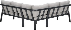 Garden Impressions Milou loungeset hoek 4-delig - donker grijs