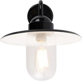 Moderne buitenwandlamp zwart IP44 - Kansas