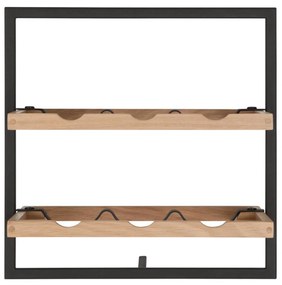 DTP Home Winemate Oak Type B Wand Wijnrek Van Eikenhout - 35x25x35cm.