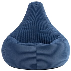 Cloudy Cord Zitzak Stoel - Denim Blauw