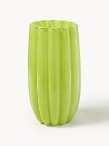 Mondgeblazen glazen vaas Melon, H 38 cm