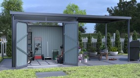 Vitavia Tuinberging Rheinfelden 108 - antraciet - Set - Tuinberging metaal L224 x B267 x H226cm