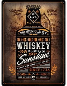 Metalen bord Whiskey Sunshine