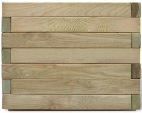 vidaXL Plantenbak verhoogd vierkant 50x50x40 cm hout