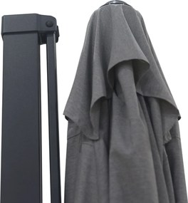 Zweefparasol  2.6x3.5m Concrete (excl. voet) Grijs-antraciet Camello Luna
