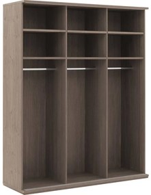 Goossens Excellent Kledingkast Wood, 180 cm breed, 223 cm hoog, 3 hout schuifdeuren
