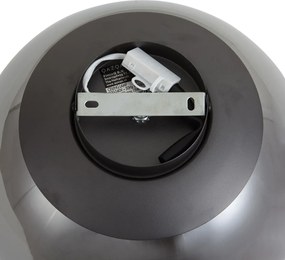 Design plafondlamp gunmetal met smoke glas - Giselle
