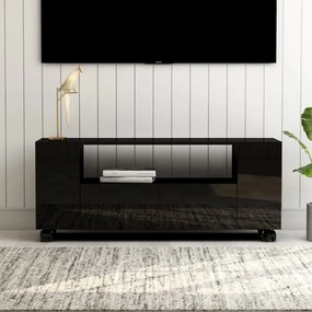 vidaXL Tv-meubel 120x35x43 cm bewerkt hout hoogglans zwart