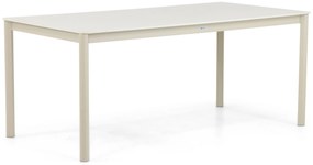 Dining Tuintafel rechthoekig 180 x 90 cm Aluminium/keramiek Taupe Como