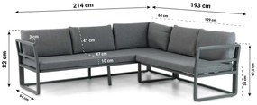 Dining Loungeset 5 personen Aluminium Grijs  Domani Furniture Beatrice