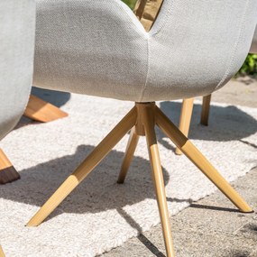 Garden Impressions Amalia tuinstoel draaibaar -light teak look - valley sand