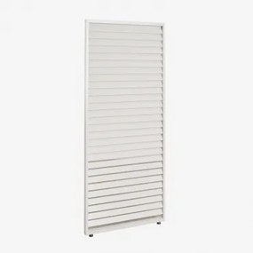 Zijpaneel Voor Bioclimatische Aluminium Pergola Met Lamellen Druvia Gardenia Wit & Paneel Van 90,5 Cm Voor Zijwand Van 3 M - Sklum