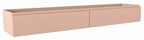 Mondiaz FOGE wastafelonderkast - 190x41x25cm - 2 lades - uitsparing links - softclose - Rosee M44270Rosee