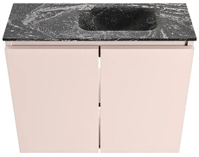 Mondiaz Ture DLux toiletmeubel 60cm rosee met wastafel lava rechts zonder kraangat