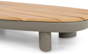 Hoek loungeset 6 personen Aluminium/Rope /Teak Taupe  Santika Furniture Santika