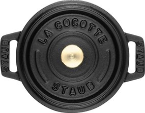 Staub La Cocotte Mini braadpan 10 cm / 250 ml, Rond, Zwart - La Cocotte - Staub